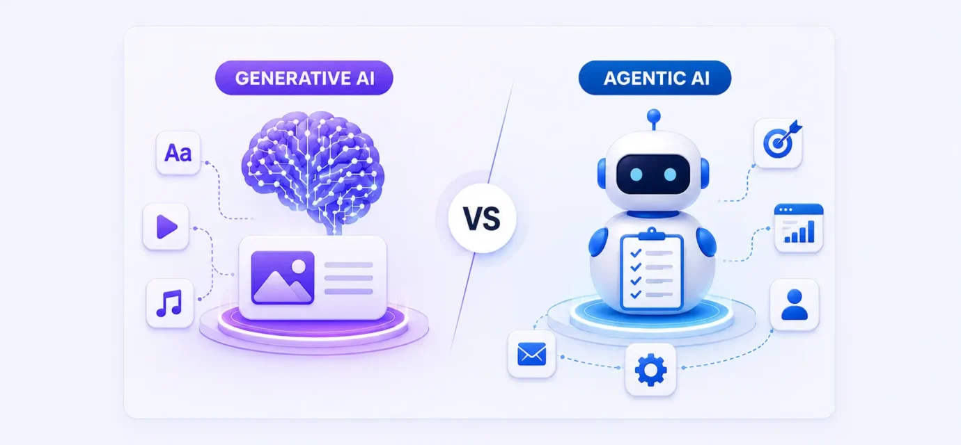 Generative AI vs Agentic AI